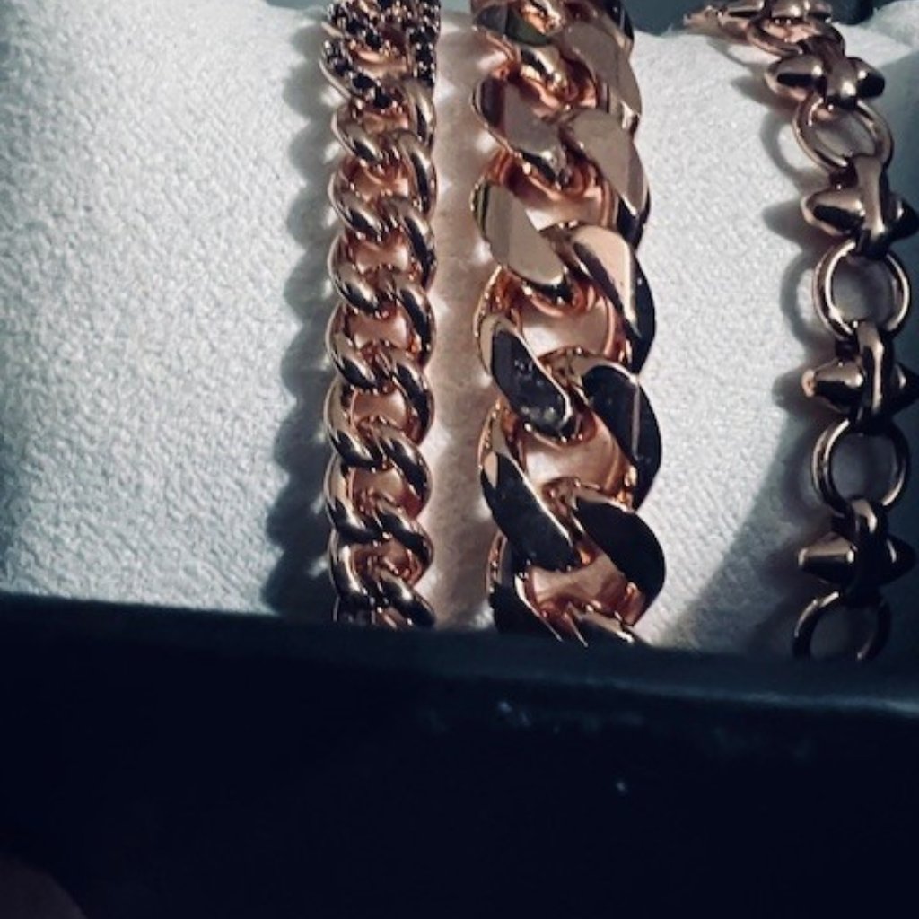 Bomb Party Black Onyx Luxe Bracelets On Rose Gold Set Of 3